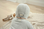 LILETTE VELOUR WRAP FOOTIE + BONNET