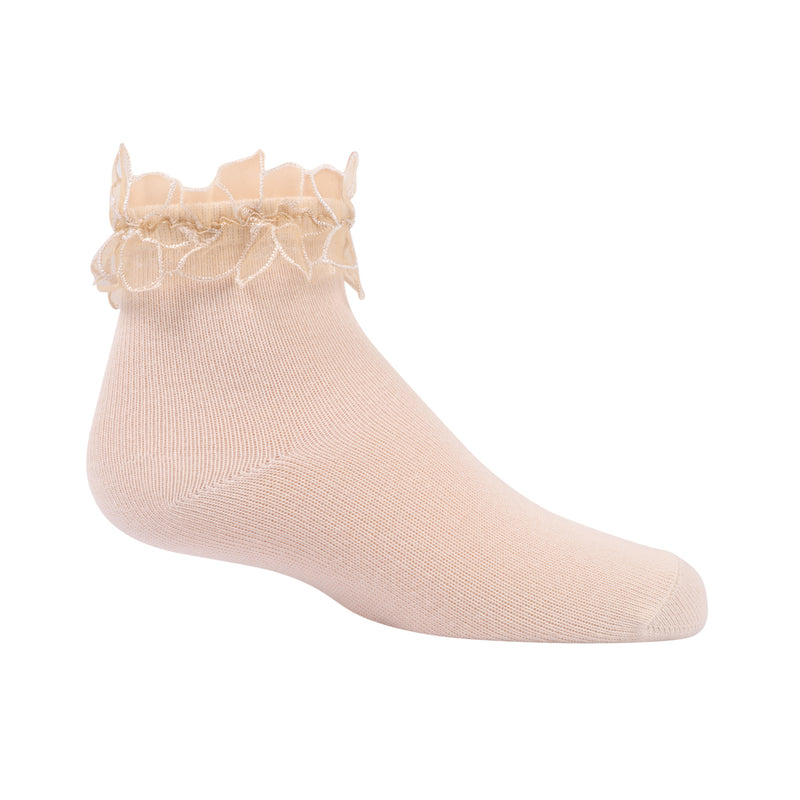 296 ZUBII SHEER FLOWER BORDER ANKLE