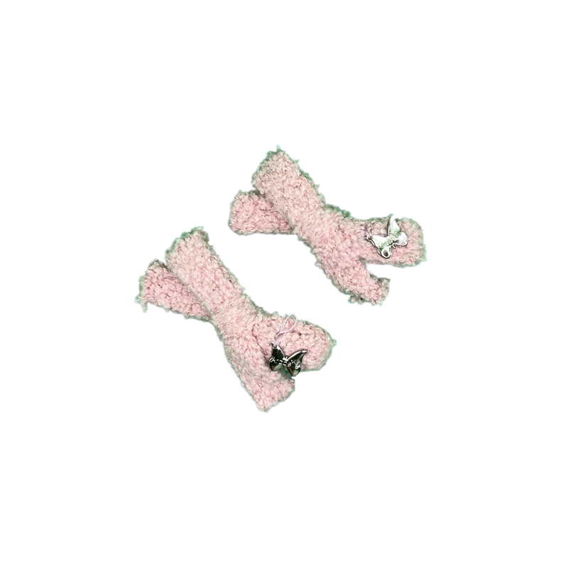 ARABELLE CHENILLE MINI BOW CLIP SET 3055