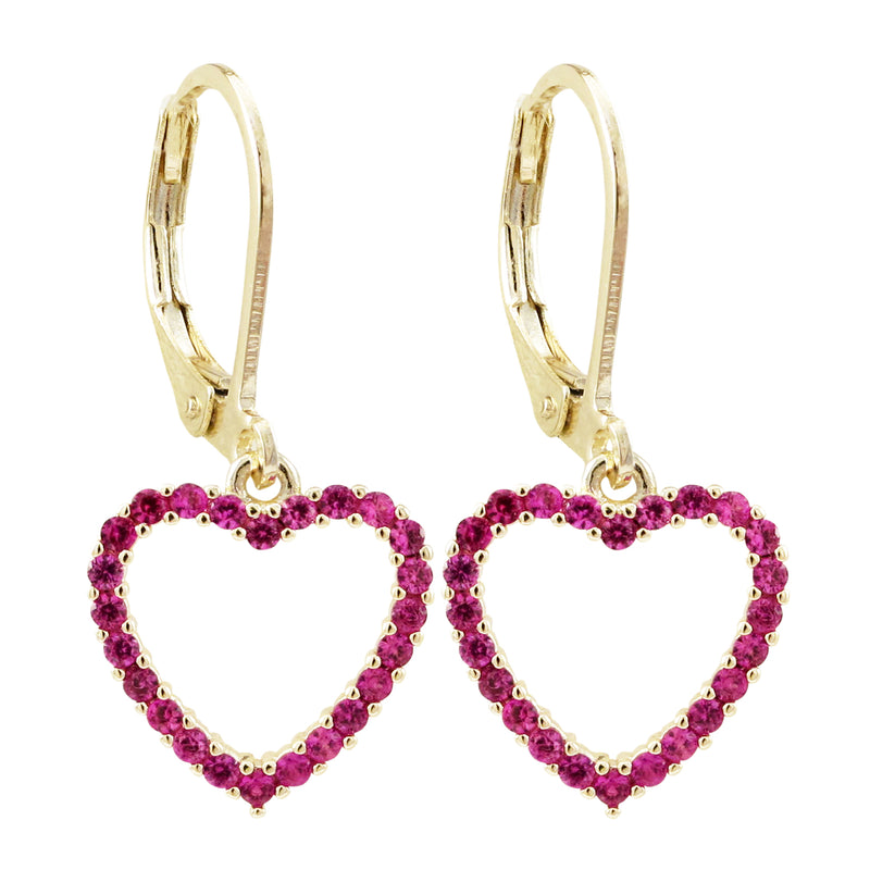 3EW508 DLUX SRS OPEN HEART EARRINGS