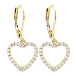3EW508 DLUX SRS OPEN HEART EARRINGS