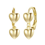 3EW4340 DELUXE GP SRS LEVER BACK EARRINGS WITH HEARTS