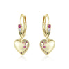 3EW4799 DLUX GP SRS CZ LEVER BACK EARRINGS