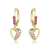 3EW4799 DLUX GP SRS CZ LEVER BACK EARRINGS