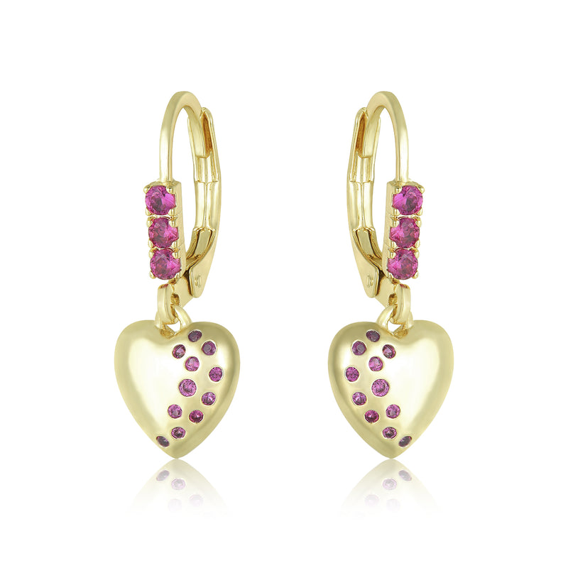 3EW4799 DLUX GP SRS CZ LEVER BACK EARRINGS