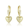 3EW4799 DLUX GP SRS CZ LEVER BACK EARRINGS