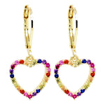 3EW508 DLUX SRS OPEN HEART EARRINGS