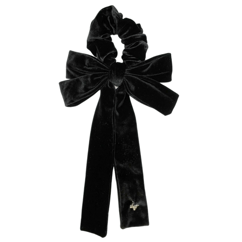 ARABELLE VELVET SCRUNCHIE WITH BOW 4022