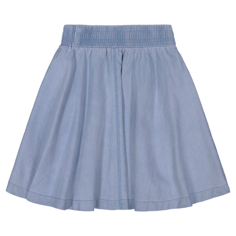 TEELA DENIM SINGLE STITCH SKIRT
