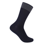 443 ZUBII STRIPED RIBBED BAND CREW SOCK