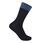 443 ZUBII STRIPED RIBBED BAND CREW SOCK