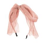 H1350B HEIRLOOMS CRINKLY BOW HEADBAND