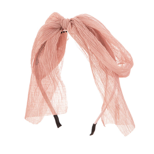 H1350B HEIRLOOMS CRINKLY BOW HEADBAND