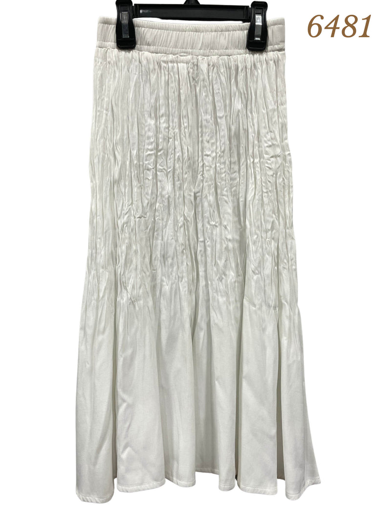 6481 SMILE EVERYDAY CRINKLE PLEAT MIDI SKIRT