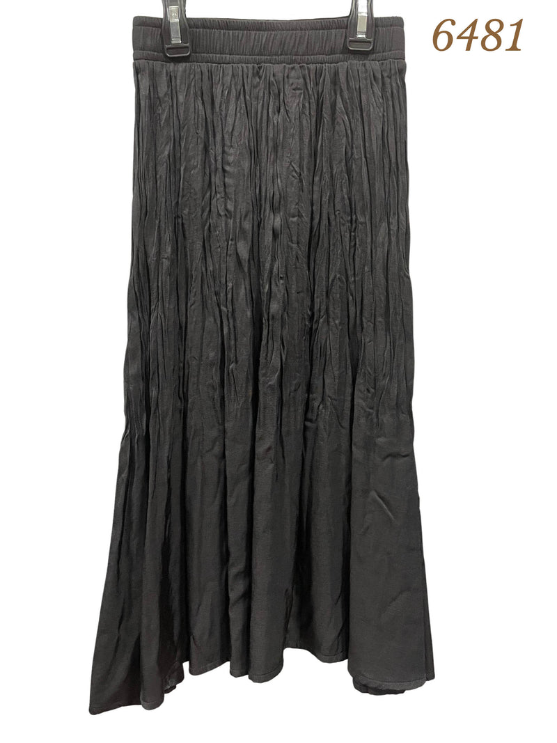 6481 SMILE EVERYDAY CRINKLE PLEAT MIDI SKIRT