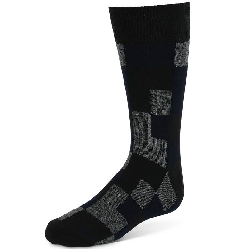 659 ZUBII MENS MIXED SQUARES SOCK