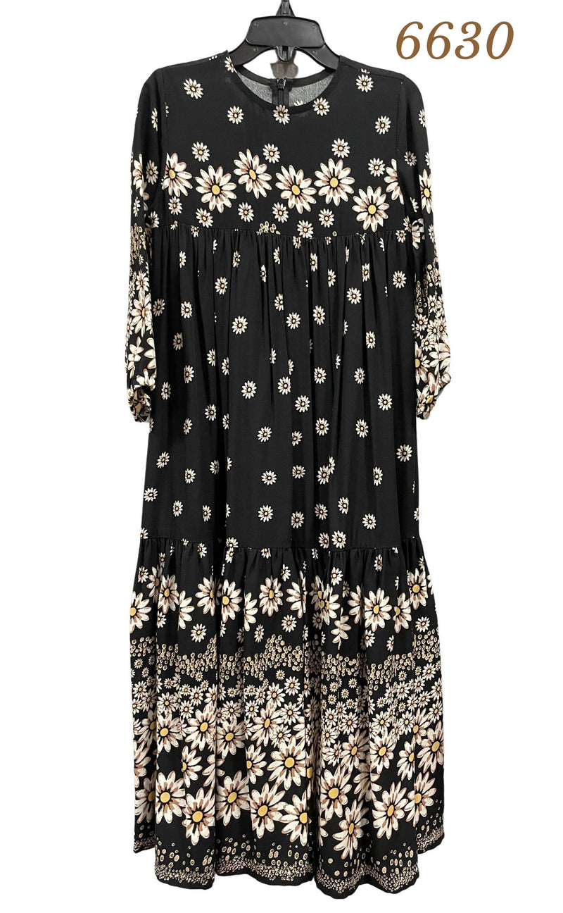 6630 TIKIE STUDIO BORDER PRINT ROBE