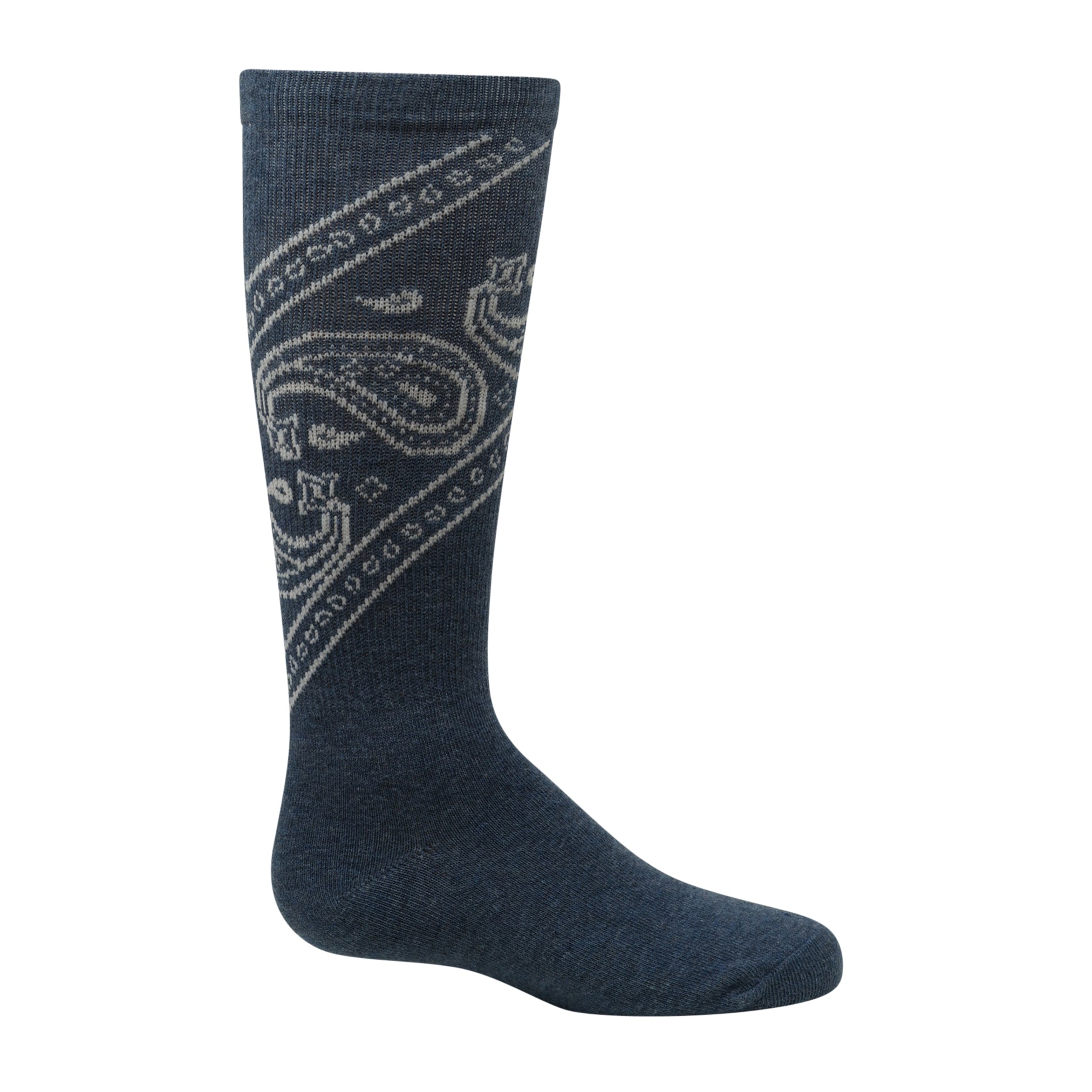 824 ZUBII BANDANA PAISLEY KNEE SOCK