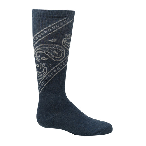 824 ZUBII BANDANA PAISLEY KNEE SOCK