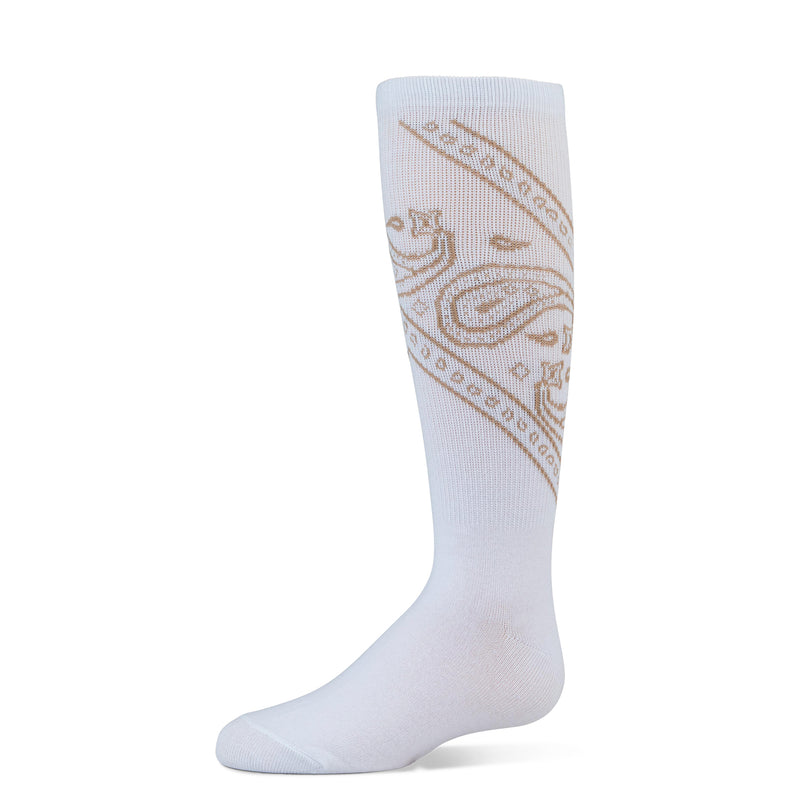 824 ZUBII BANDANA PAISLEY KNEE SOCK