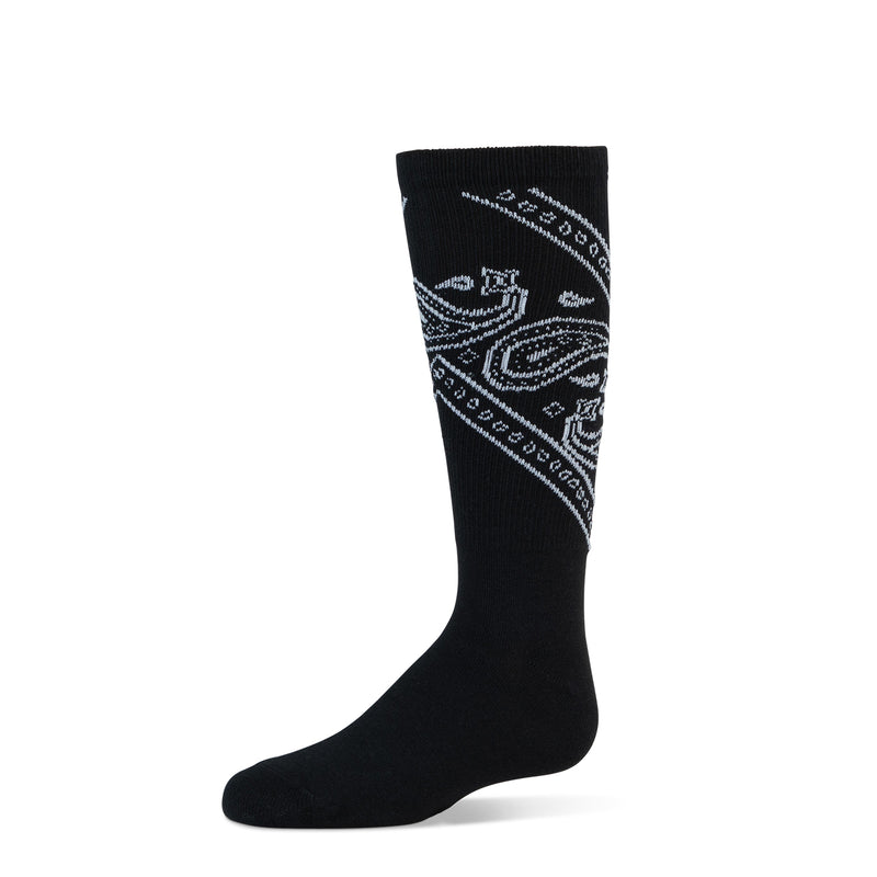 824 ZUBII BANDANA PAISLEY KNEE SOCK