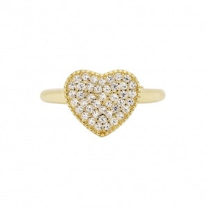 8r357w gp ss white cz heart ring