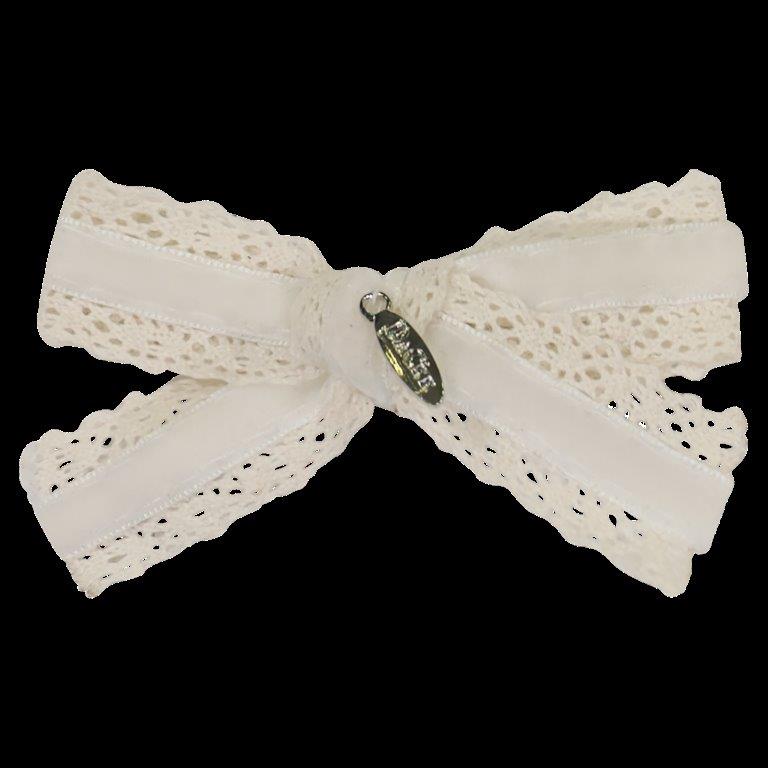 AS1832 DACEE LACE VELVET BOW SMALL CLIP
