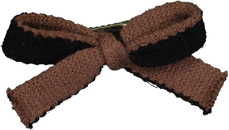 AS1863 DACEETWO TONE KNIT BOW SMALL CLIP