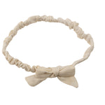 CHERIE BR6587 BABY BAND GATHERED LINEN BOW