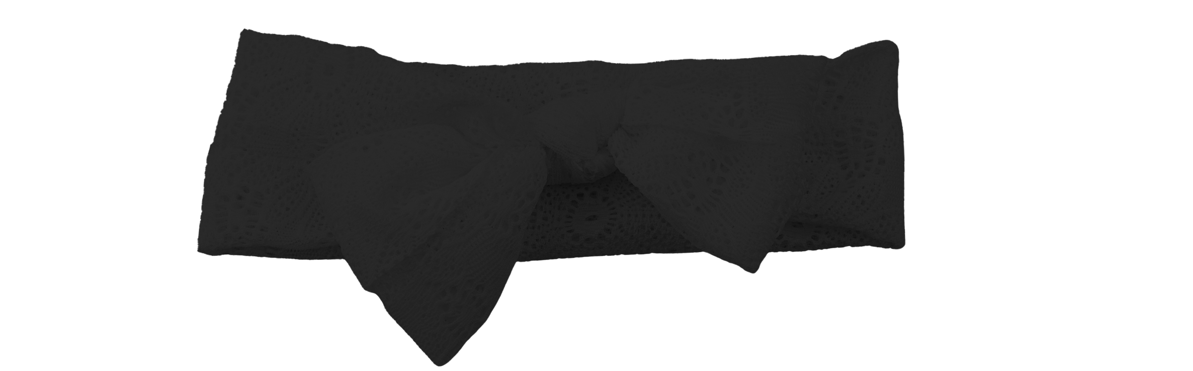 BR6588 CHERIE BABY FLORAL STRETCH LACE ROLLED BOW