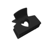 CHERIE CLAW CLIPS RESIN HEART CUTOUT CC102