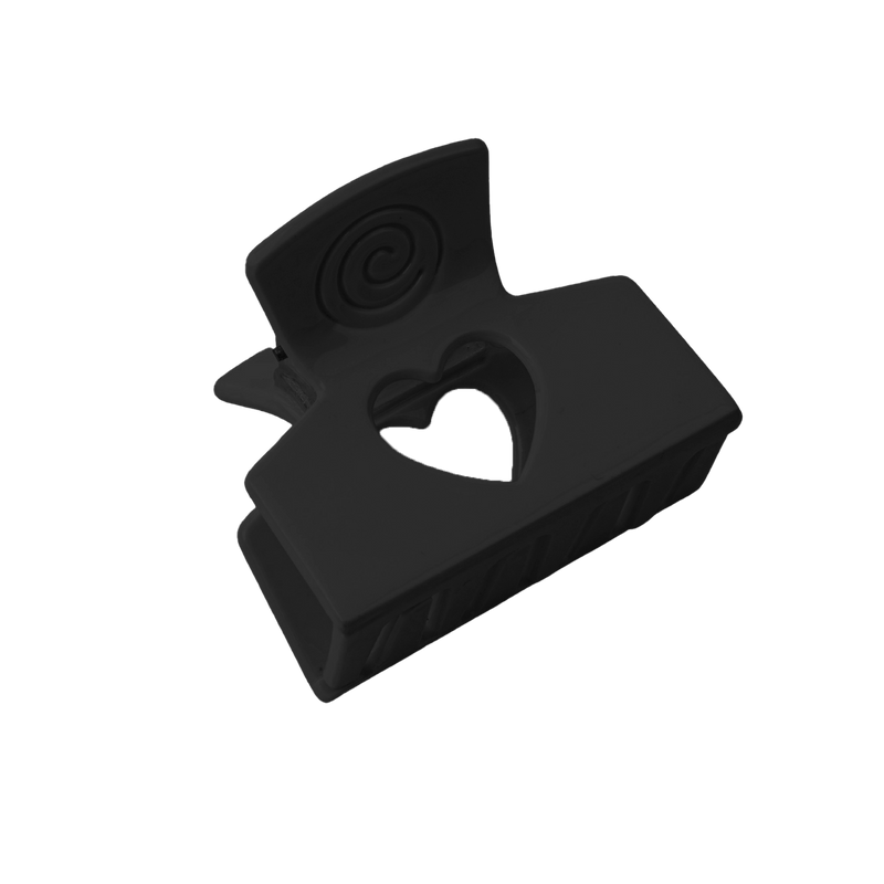 CHERIE CLAW CLIPS RESIN HEART CUTOUT CC102
