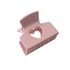 CHERIE CLAW CLIPS RESIN HEART CUTOUT CC102