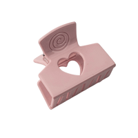 CHERIE CLAW CLIPS RESIN HEART CUTOUT CC102