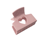 CHERIE CLAW CLIPS RESIN HEART CUTOUT CC102