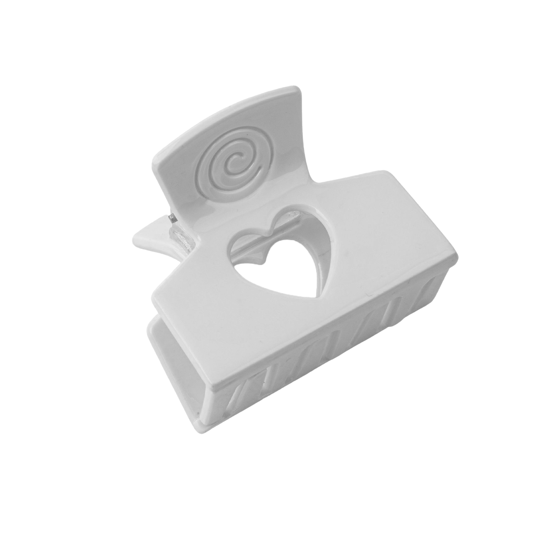 CHERIE CLAW CLIPS RESIN HEART CUTOUT CC102