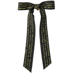 CP6577 CHERIE NEWSPAPER/ALPHA PRINT LARGE BOW CLIP