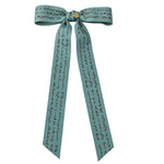 CP6577 CHERIE NEWSPAPER/ALPHA PRINT LARGE BOW CLIP