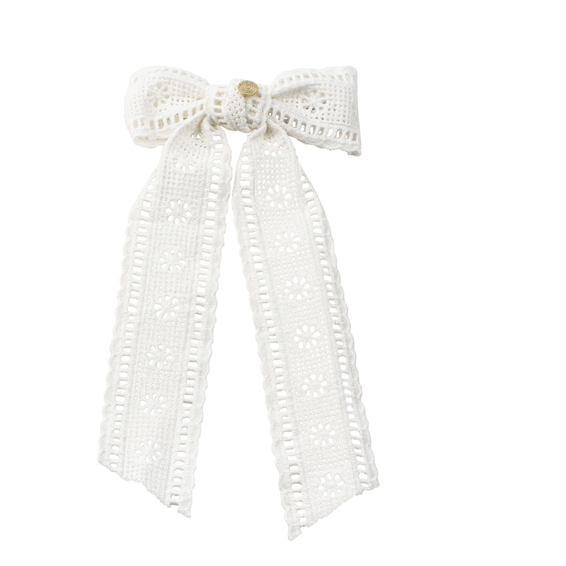 CP6578 CHERIE LACE LARGE BOW CLIP