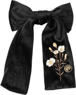 CP6755 CHERIE EMBROIDERED VELVET BOW