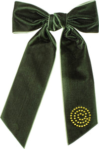 CP6756 CHERIE VELVET STUDDED BOW
