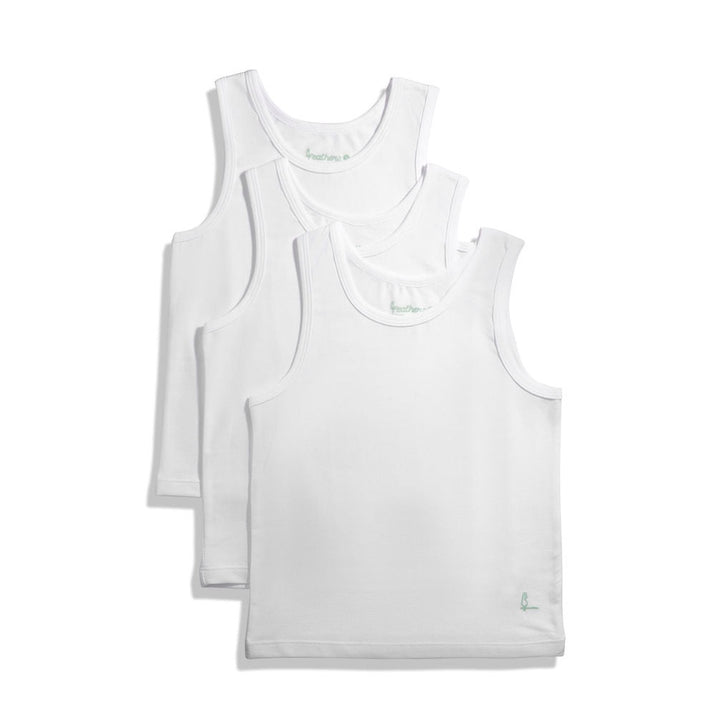 f401 feathers boys solid  white vests