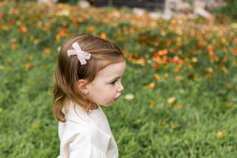 ARABELLE CHENILLE MINI BOW CLIP SET 3055