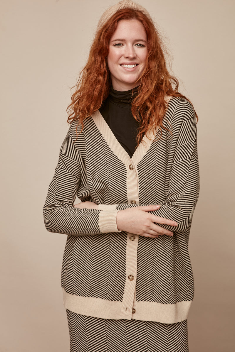 BEIGE JACKSON CARDIGAN
