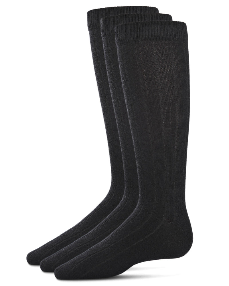 mk-10960 memoi 3pk boys bamboo rib sock