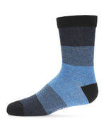 MK-148 MEMOI OMBRE STRIPE BOYS CREW SOCKS