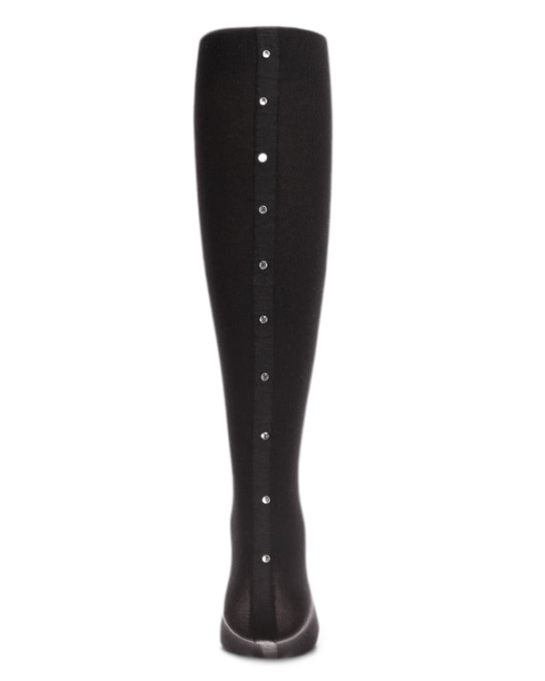MKF-4047 MEMOI CRYSTAL BACKSEAM OPAQUE TIGHTS