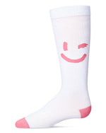MKF-7117 MEMOI AIR BRUSH SMILEY KNEE HIGH