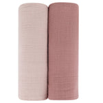 ELYS & CO 2PK COTTON MUSLIN SWADDLE SET