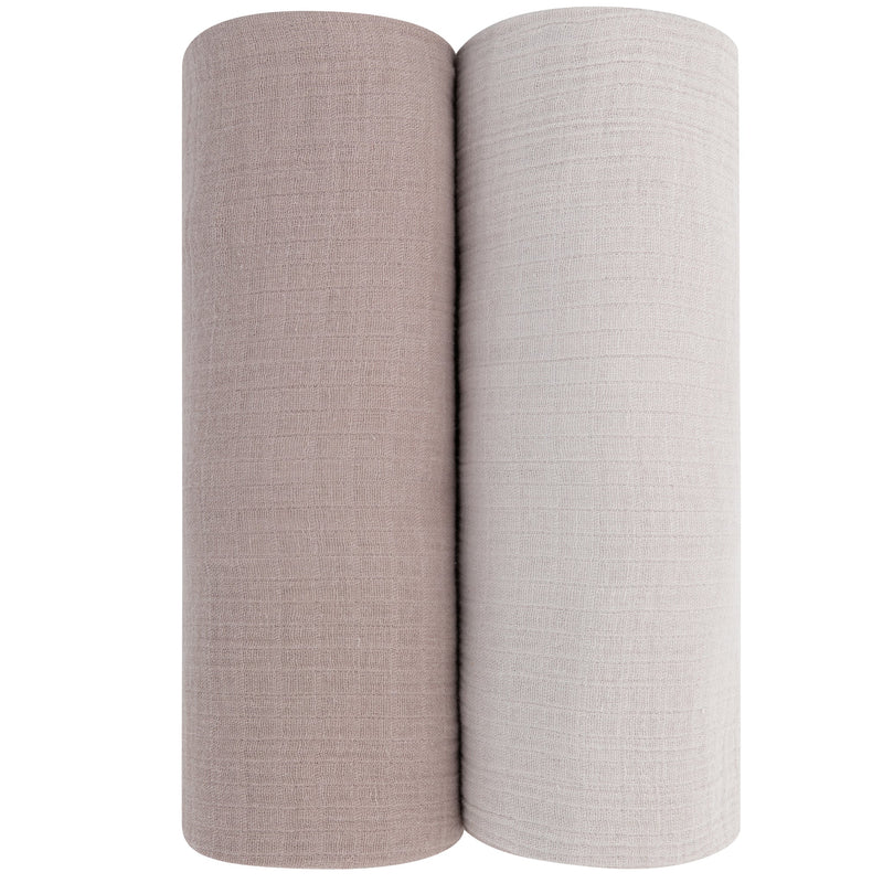 ELYS & CO 2PK COTTON MUSLIN SWADDLE SET